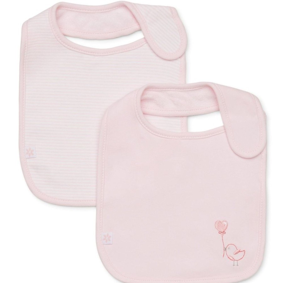 Shop Other Categories Marquise Baby Clothing & Gifts | Marquise 2 Pack Bibs Birdy Pink