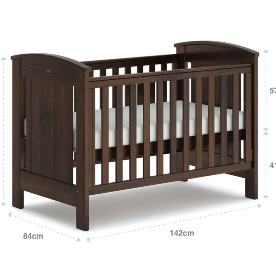 Nursery Furniture Boori Large Baby Cots | Boori Casa Cot Bed Coffee