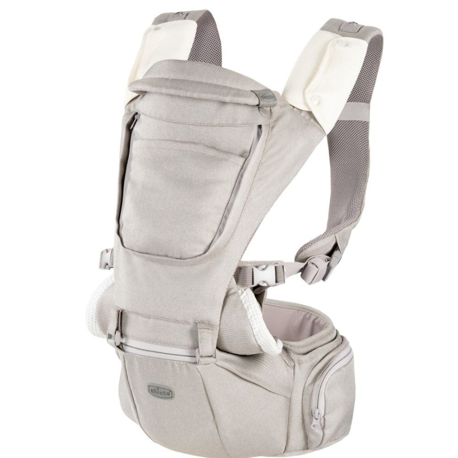 Shop Other Categories Chicco Baby Carriers | Chicco 3 In 1 Hip Seat Carrier Hazelwood Beige