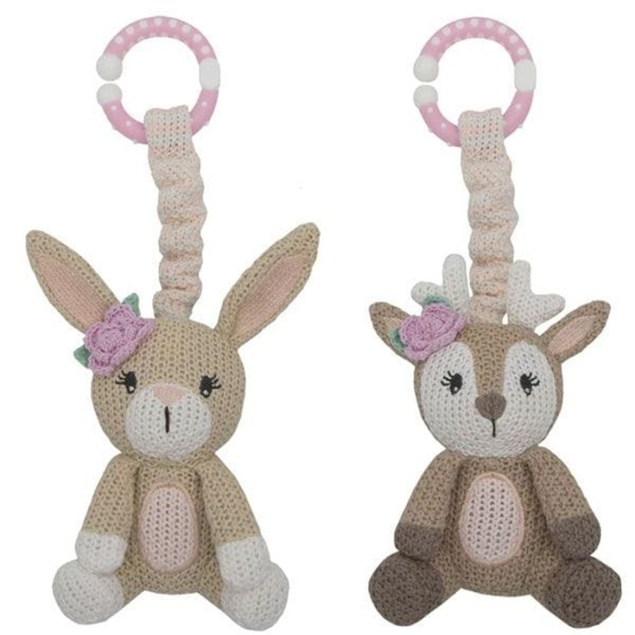 Shop Other Categories Living Textiles Decor Accessories | Living Textiles 2-Pack Stroller Toy - Fawn Bunny