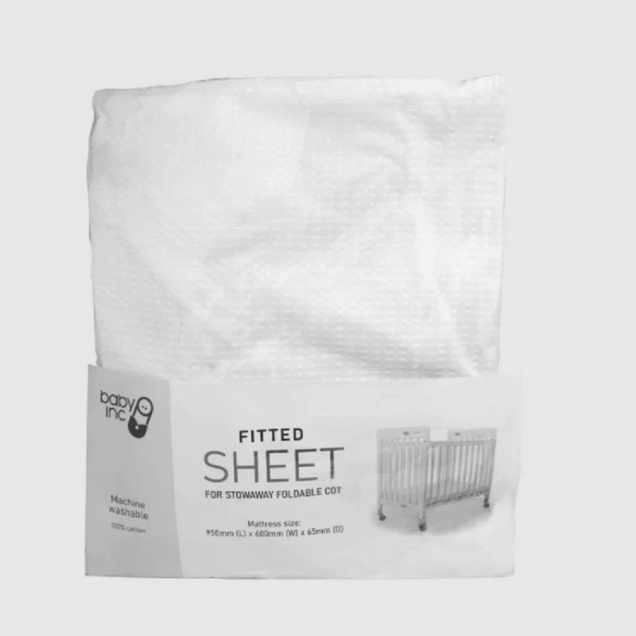 Shop Other Categories Valco Baby Bassinet & Cot Linen | Valco Baby Stowaway Fitted Sheet White