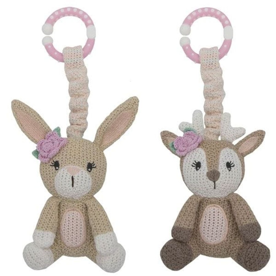 Prams & Strollers Living Textiles Pram & Stroller Toys | Living Textiles 2-Pack Stroller Toy - Fawn Bunny