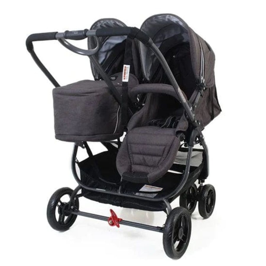 Prams & Strollers Valco Baby | Valco Baby Snap Ultra Duo ( ) With 2X Maxi Cosi Mico Isofix Capsule (Onyx) + Maxi Cosi Adaptors (A Primary & B Secondary) Charcoal