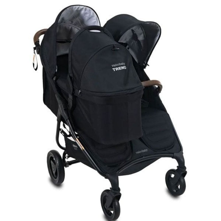 Prams & Strollers Valco Baby Pram Bassinet & Carrycots | Valco Trend Duo Bassinet Black - Pre Order Late January Ash