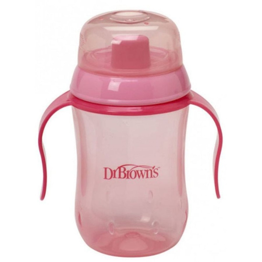 Shop Other Categories Dr Browns Feeding Accessories | Dr Browns 270Ml Hardspout Training Cup Pink