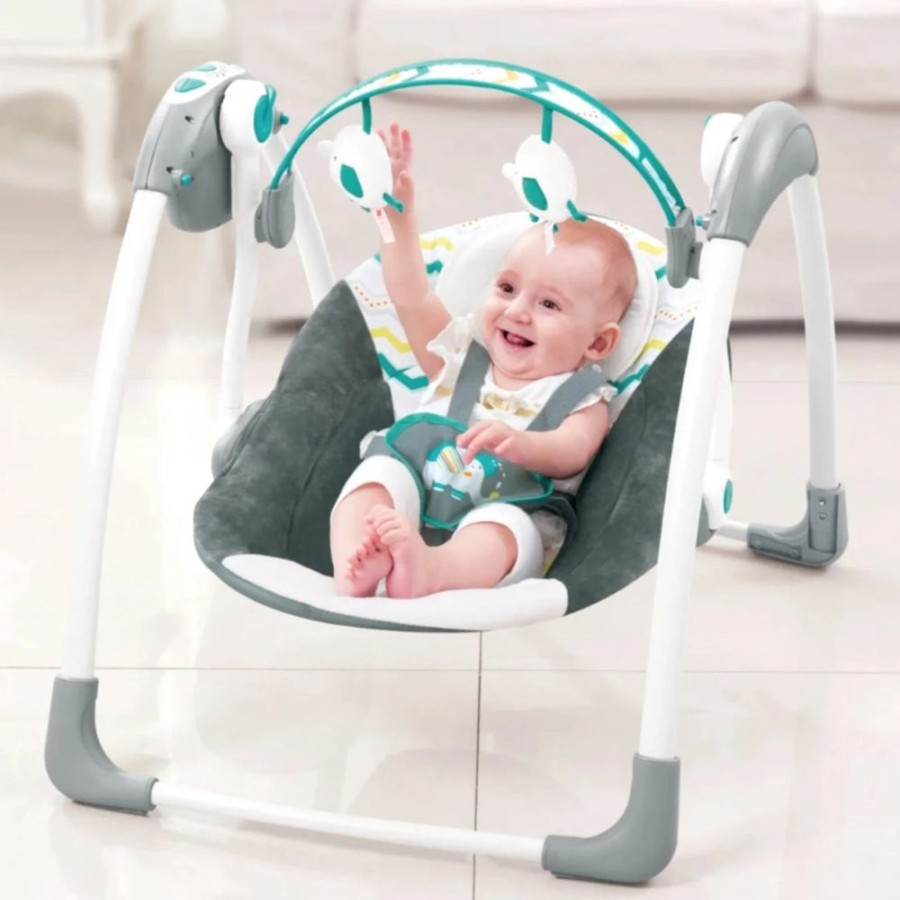 Nursery Furniture Love N Care | Love N Care Portable Swing Green