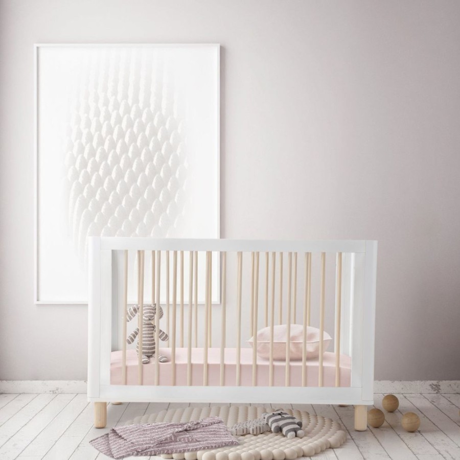 Nursery Furniture Cocoon | Cocoon Allure Cot With Micro Pocket Organic Mattress White / Natural Wash White/Natural Wash