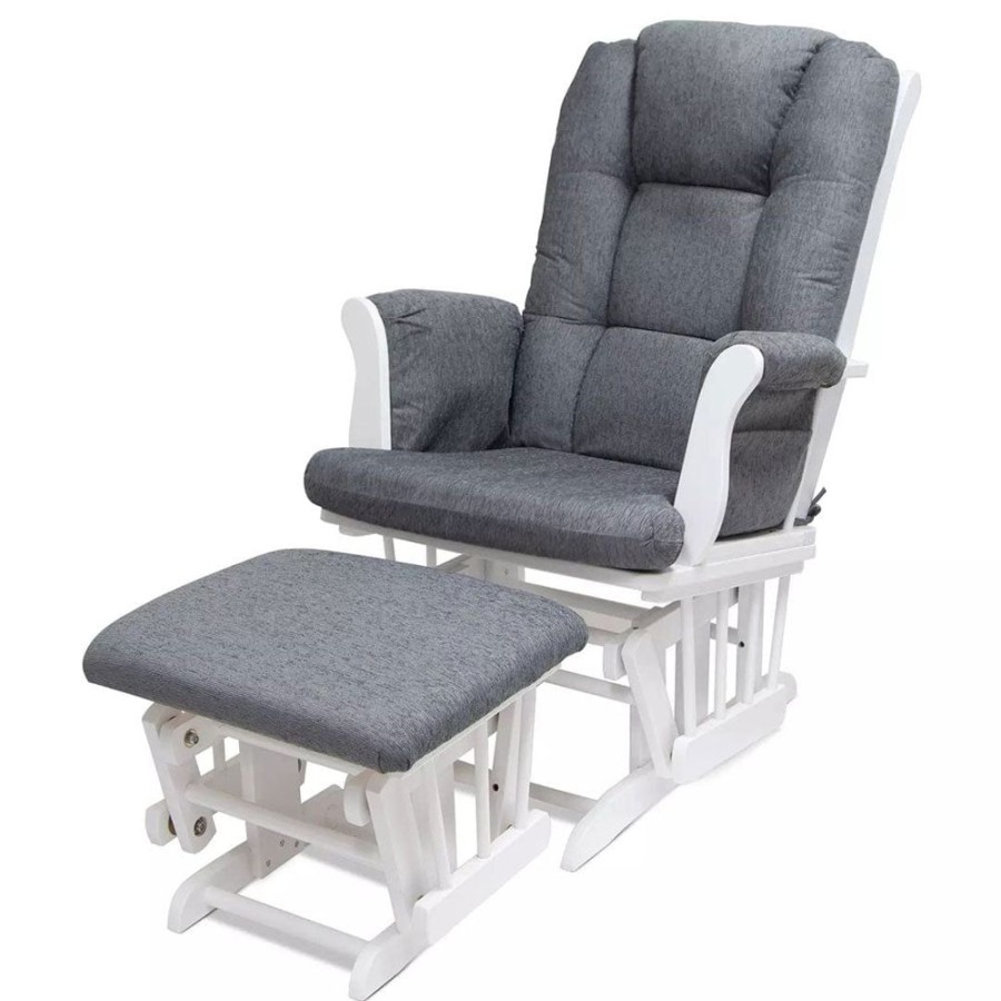 Nursery Furniture Valco Baby | Valco Bliss Glider Antique Grey