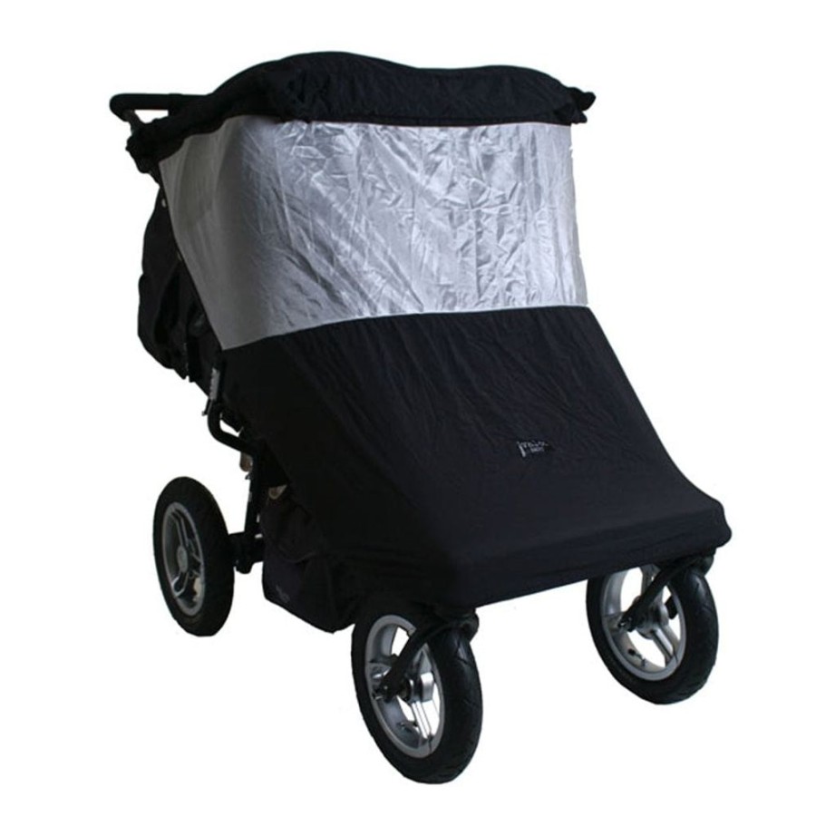 Prams & Strollers VeeBee Pram Rain & Sun Covers | Veebee Twin Stroller Sunstopper Silver Mesh