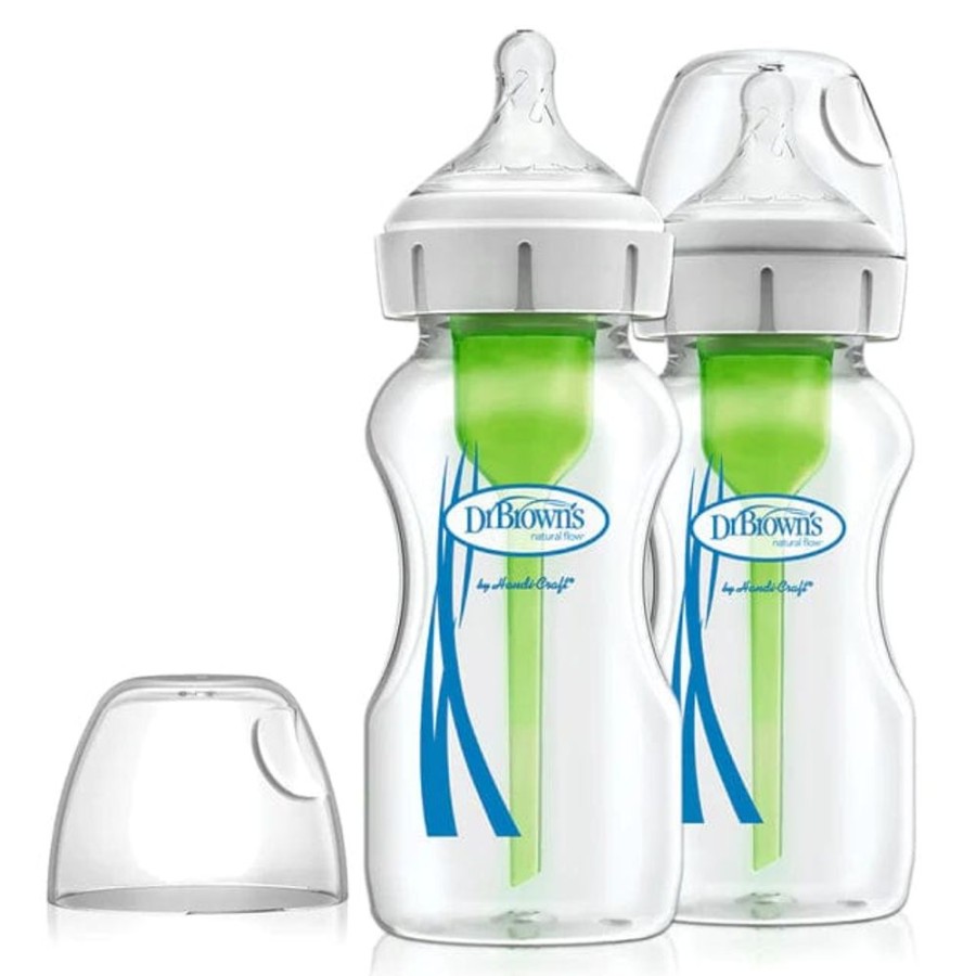 Shop Other Categories Dr Browns Feeding Accessories | Dr Browns 270Ml Glass Feeding Bottle Wide Neck 2 Pack