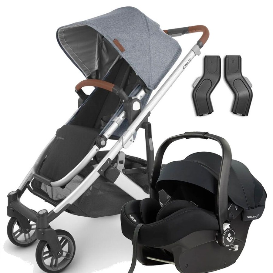 Prams & Strollers Uppababy | Uppababy Cruz V2 ( ) Maxi Cosi Mico 12 Lx (Onyx) Travel System Gregory