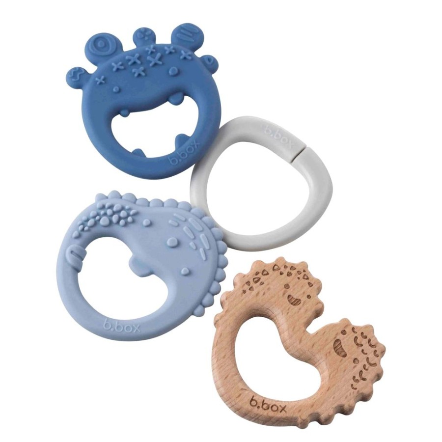 Shop Other Categories Bbox Feeding Accessories | Bbox Trio Teether Lullaby Blue