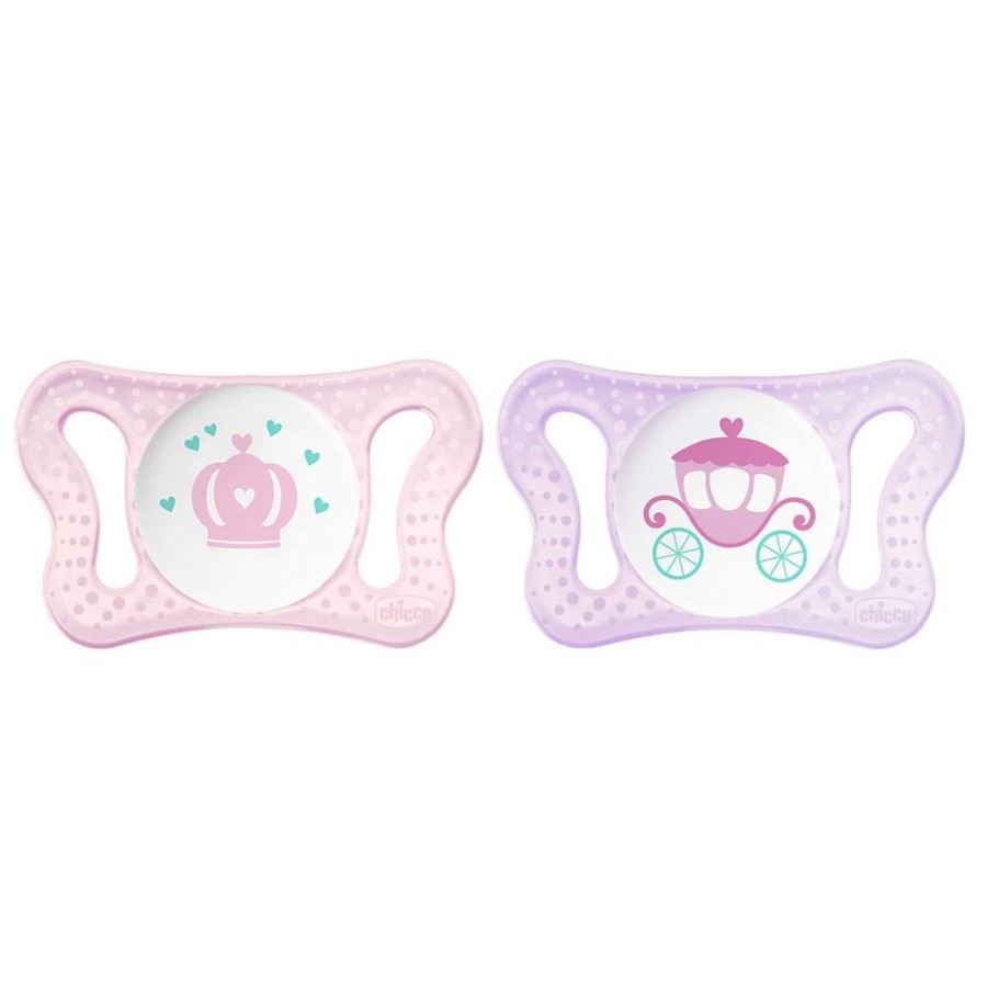 Shop Other Categories Chicco Soothers & Dummies | Chicco Soother Physio Micro 0-2M 2Pack Pink