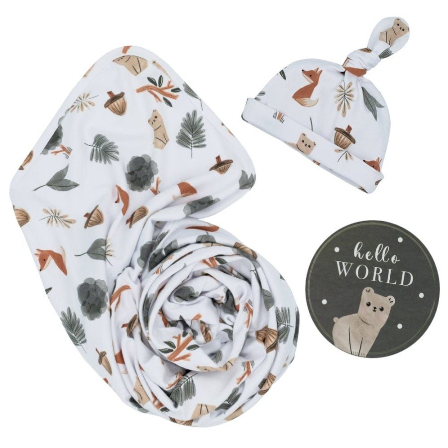 Shop Other Categories Living Textiles Baby Clothing & Gifts | Living Textiles Newborn Gift Set Forest Retreat