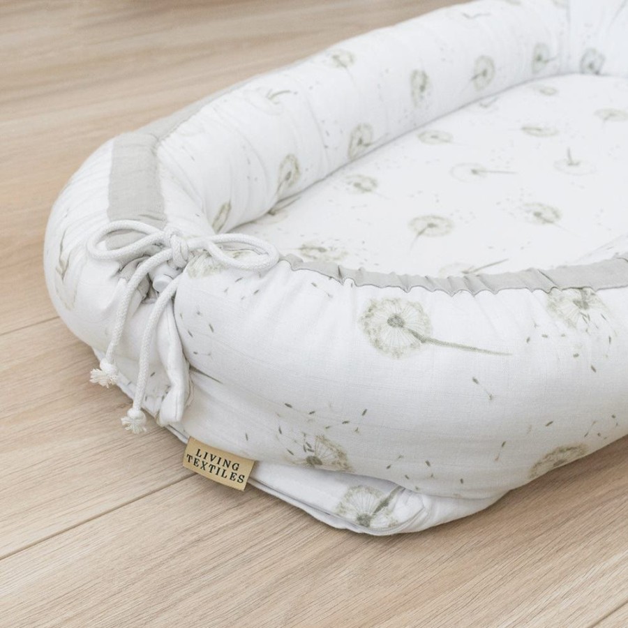 Nursery Furniture Living Textiles | Living Textiles Muslin Baby Nest Dandelion