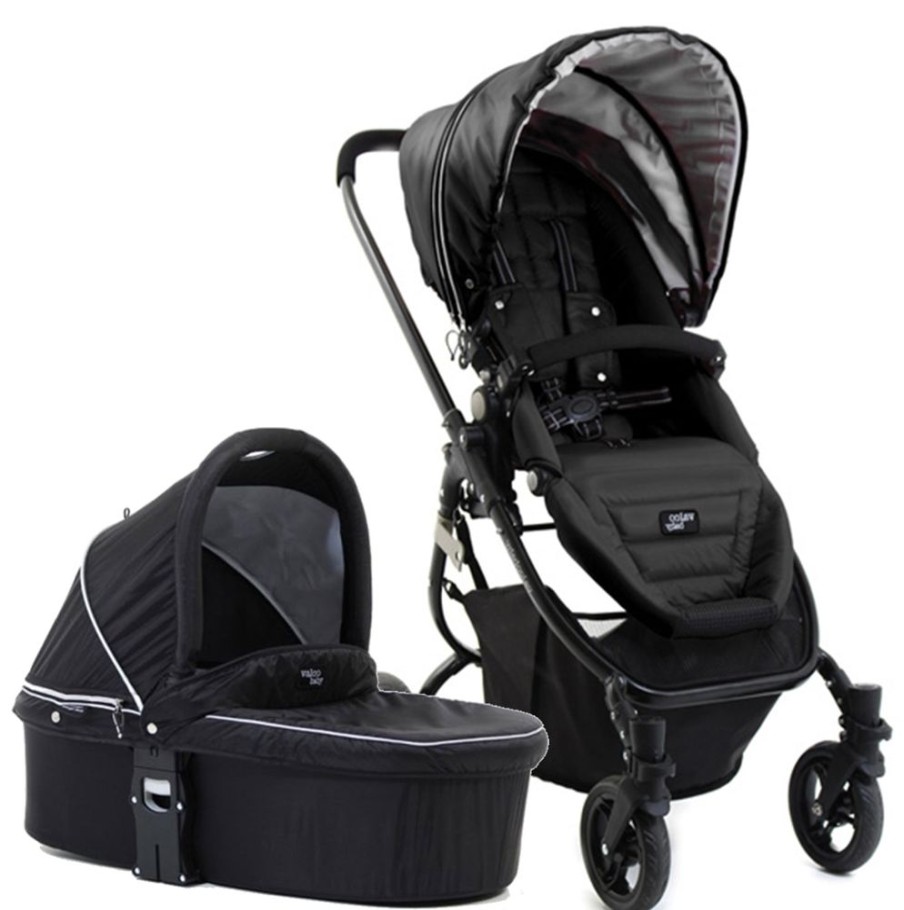 Prams & Strollers Valco Baby | Valco Baby Snap Ultra P Stroller And Bassinet Midnight Black