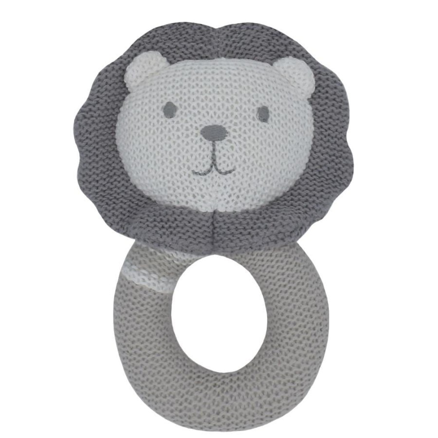 Shop Other Categories Living Textiles Baby Rattles | Living Textiles Knitted Rattle Austin The Lion