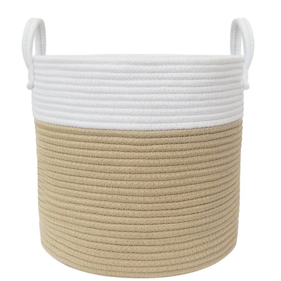 Shop Other Categories Living Textiles Nursery Storage | Living Textiles Cotton Rope Hamper Medium Natural