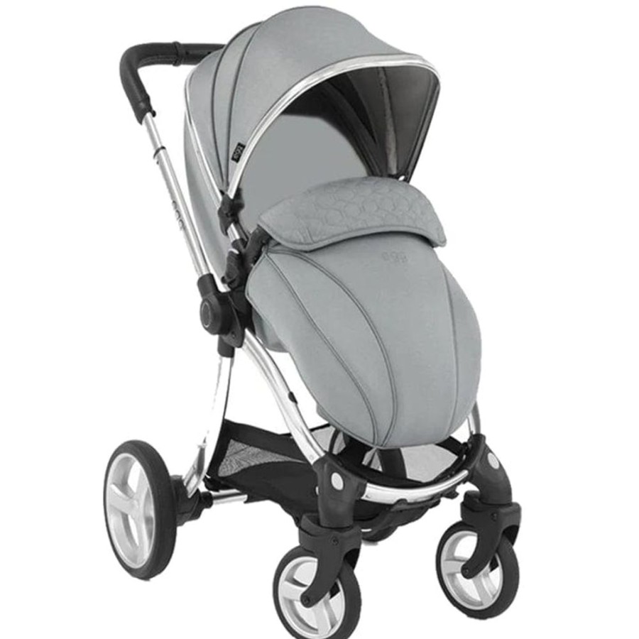 Prams & Strollers Babystyle Egg | Egg 2 Stroller ( ) With Carrycot Bassinet + Height Increaser Monument Grey