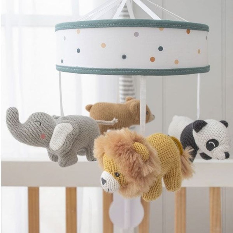 Shop Other Categories Lolli Living Decor Accessories | Living Textiles Musical Mobile Set Day At The Zoo