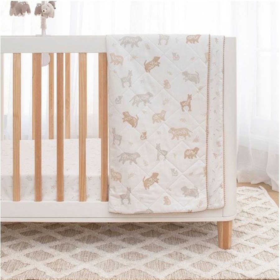 Shop Other Categories Living Textiles Bassinet & Cot Blankets | Living Textiles Cot Comforter Boso Bear Bosco Bear