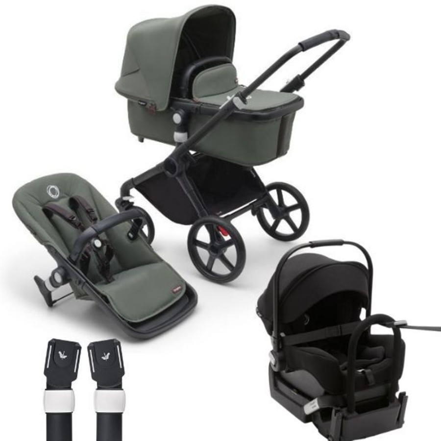 Prams & Strollers Bugaboo | Bugaboo Fox Cub 3 In 1 Travel System Forest Green