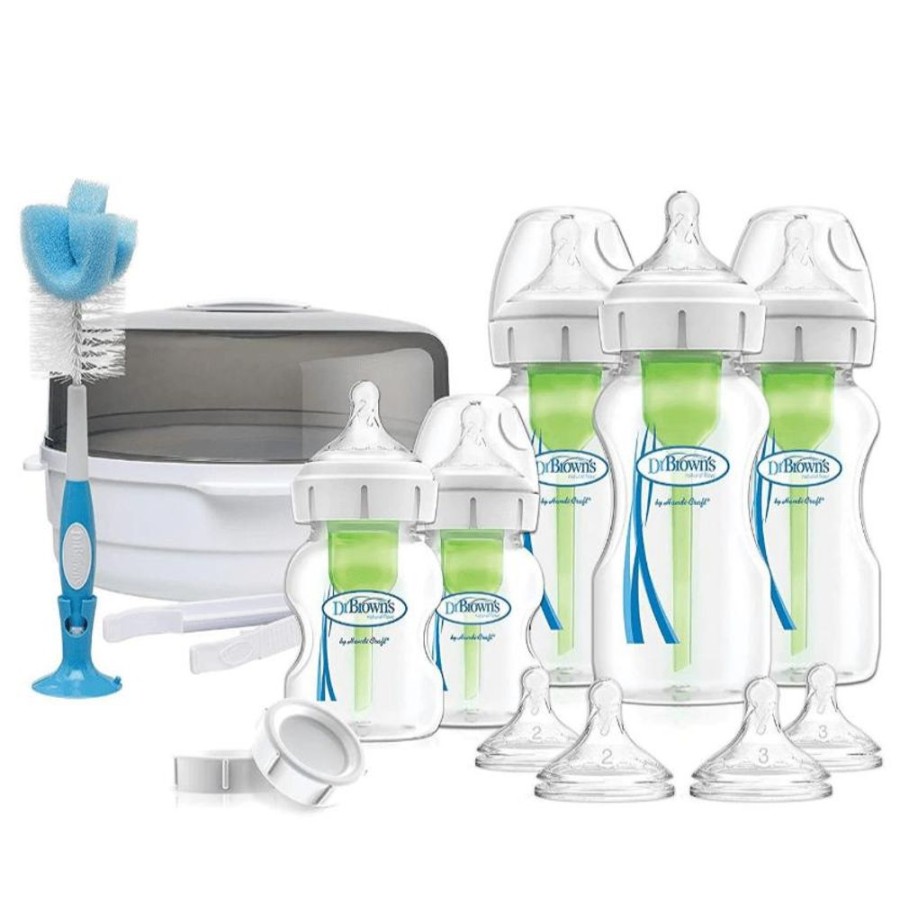 Shop Other Categories Dr Browns Newborn Feeding | Dr Browns Deluxe Options+ Wide Neck Newborn Starter Set