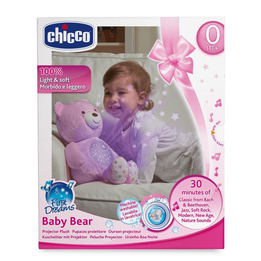 Prams & Strollers Chicco Pram & Stroller Toys | Chicco Baby Bear Soft Toy Pink