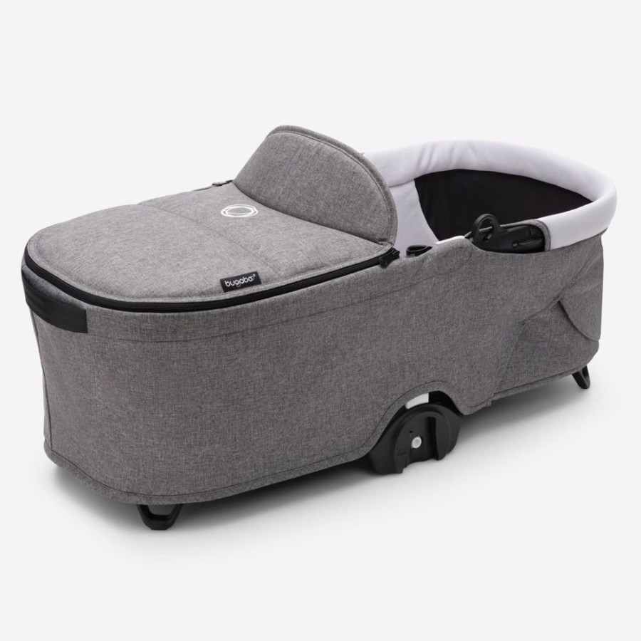 Prams & Strollers Bugaboo Pram Bassinet & Carrycots | Bugaboo Dragonfly Bassinet Grey Melange