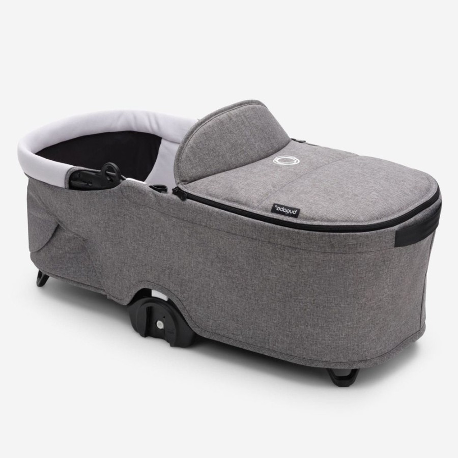 Prams & Strollers Bugaboo Pram Bassinet & Carrycots | Bugaboo Dragonfly Bassinet Grey Melange