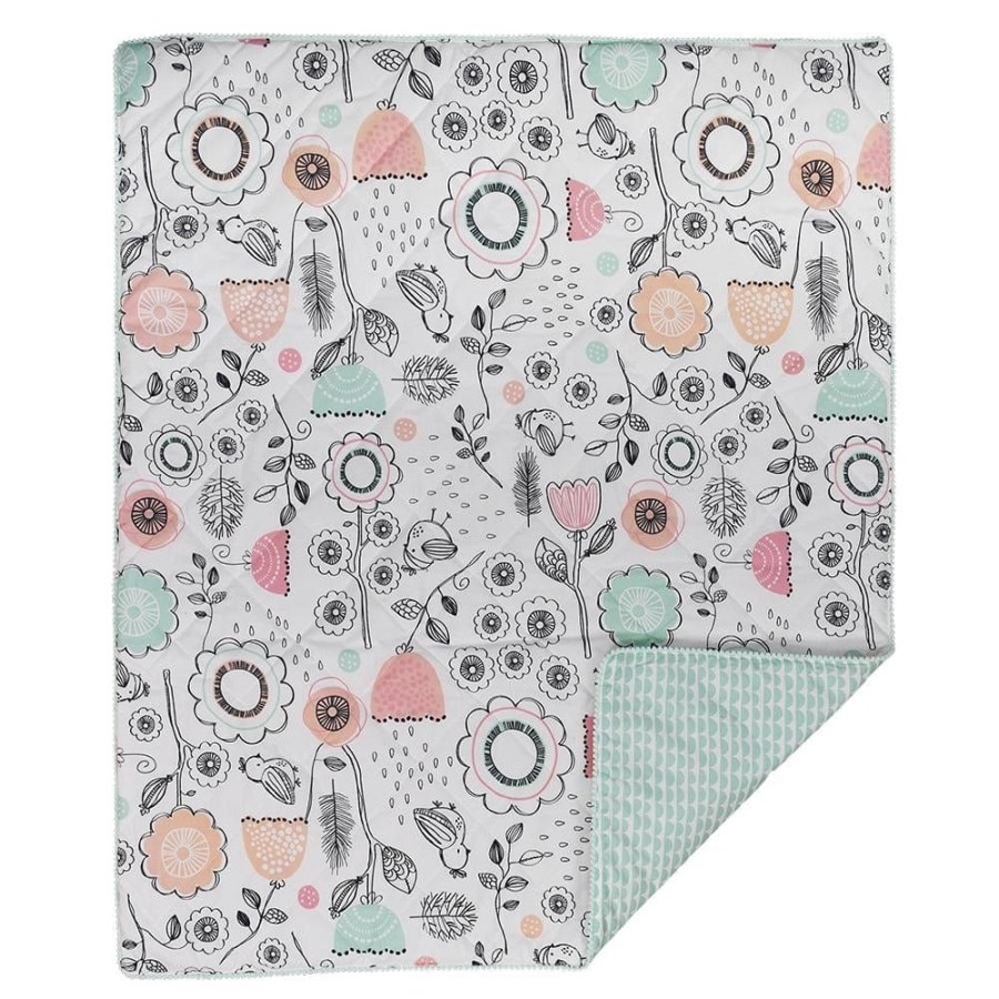 Shop Other Categories Lolli Living Bassinet & Cot Blankets | Living Textiles Sparrow All Seasons Cot Quilt