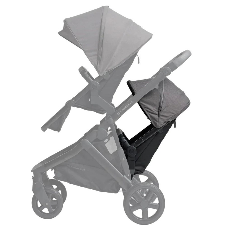 Prams & Strollers Baby Mode Melbourne Superstore Pram Second Seats | Edwards & Co Olive Second Seat Kit Slate Grey