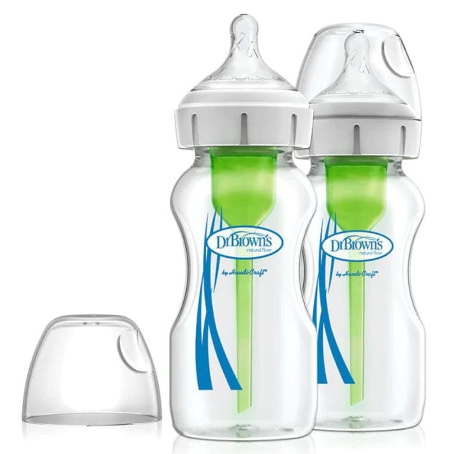 Shop Other Categories Dr Browns Newborn Feeding | Dr Browns 270Ml Glass Feeding Bottle Wide Neck 2 Pack