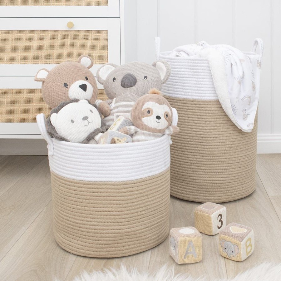 Shop Other Categories Living Textiles Decor Accessories | Living Textiles Cotton Rope Hamper Medium Natural