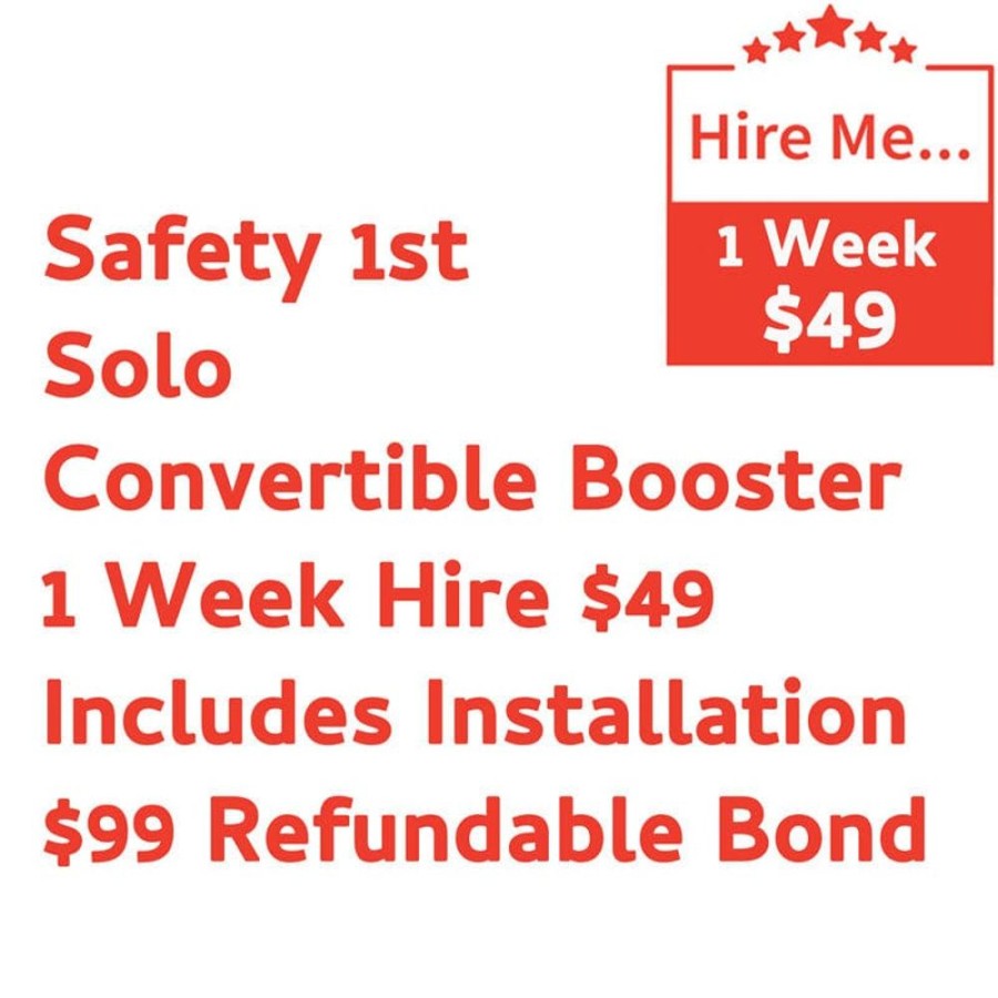 Shop Other Categories Baby Mode Melbourne Superstore Car Seat Hire | Safety 1St Solo Booster 1 Week Hire Includes Installation & $99 Refundable Bond