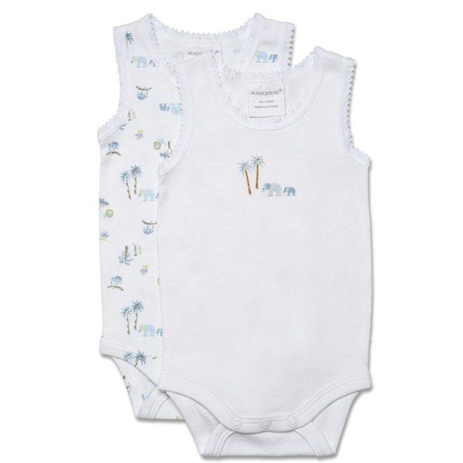 Shop Other Categories Marquise Baby Clothing & Gifts | Marquise Body Singlet Elephant 00 Blue