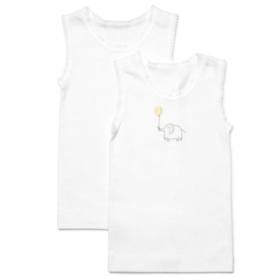 Shop Other Categories Marquise Baby Clothing & Gifts | Marquise 2 Pack Singlet 00 Elephant Grey