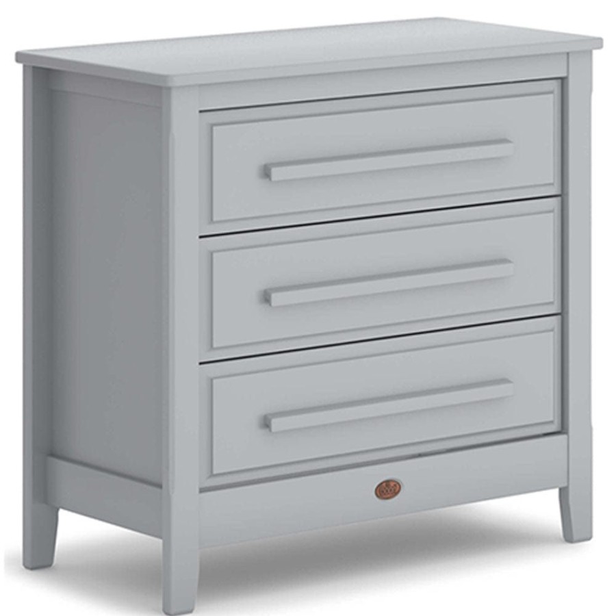 Nursery Furniture Boori | Boori Linear 3 Drawer Chest Smart Assembly Pebble