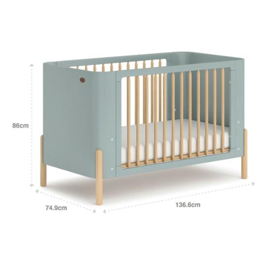 Nursery Furniture Boori | Boori Nova Cot Blueberry Beech - Pre Order Late February Blueberry/Beech