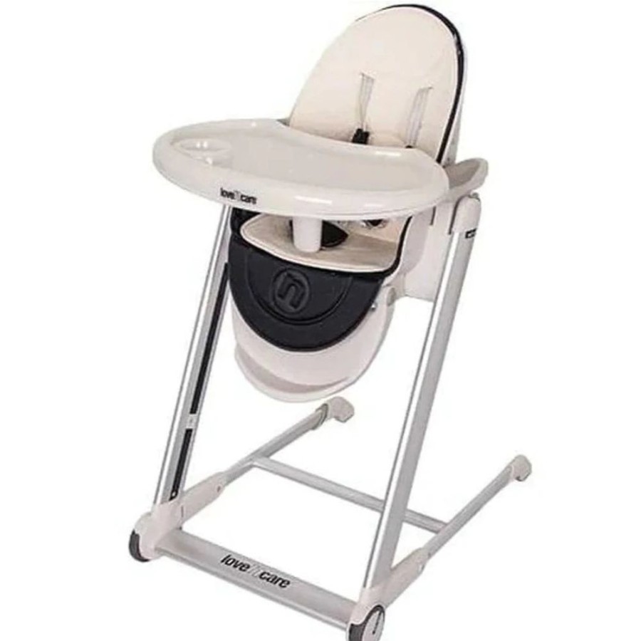 Shop Other Categories Love N Care Baby High Chairs | Love N Care Pandora Highchair Silver Frame Black