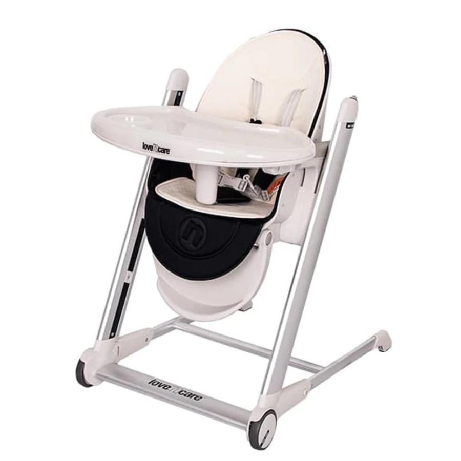 Shop Other Categories Love N Care Baby High Chairs | Love N Care Pandora Highchair Silver Frame Black