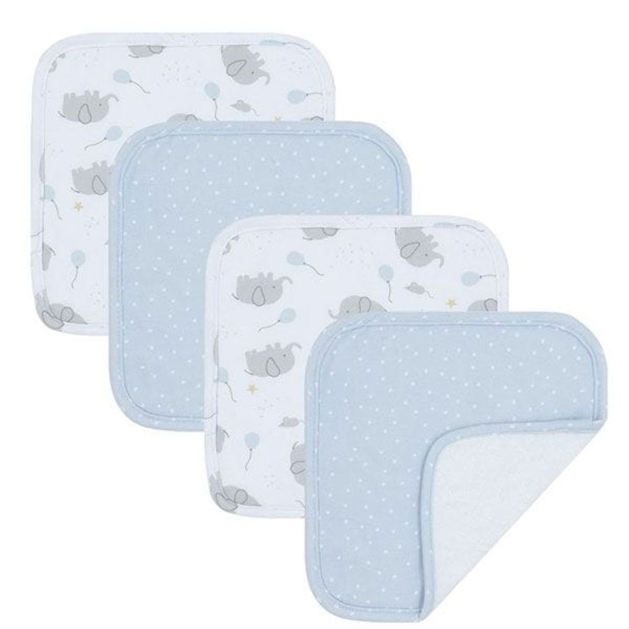 Shop Other Categories Living Textiles Bath Accessories | Living Textiles 4-Pack Face Washers - Mason Mason/Confetti