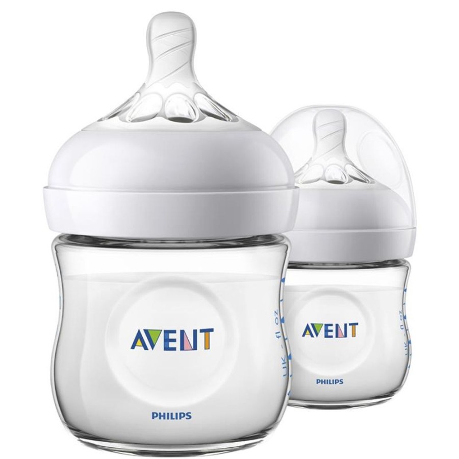 Shop Other Categories Avent Newborn Feeding | Philips Avent Natural Baby Bottle 125Ml 2 Pack Clear