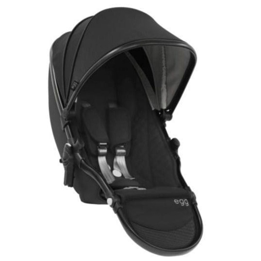 Prams & Strollers Babystyle Egg Pram Second Seats | Egg 2 Tandem Seat Just Black