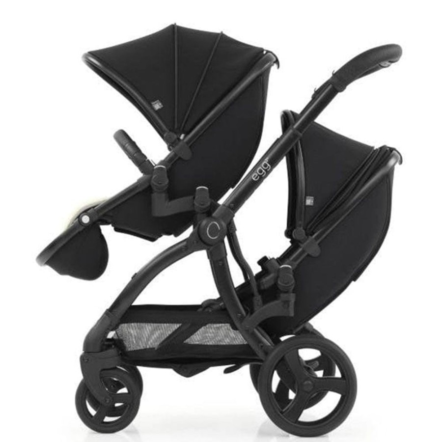 Prams & Strollers Babystyle Egg Pram Second Seats | Egg 2 Tandem Seat Just Black