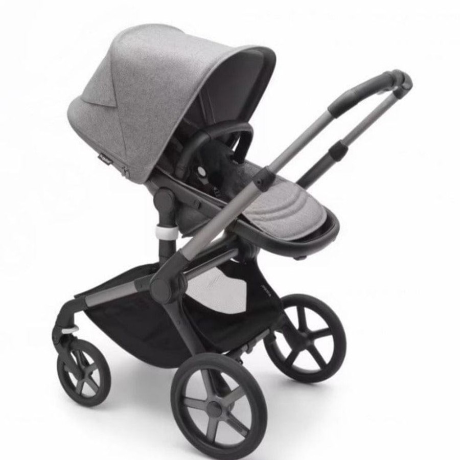 Prams & Strollers Bugaboo | Bugaboo Fox 5 Pram Graphite/Grey Melange