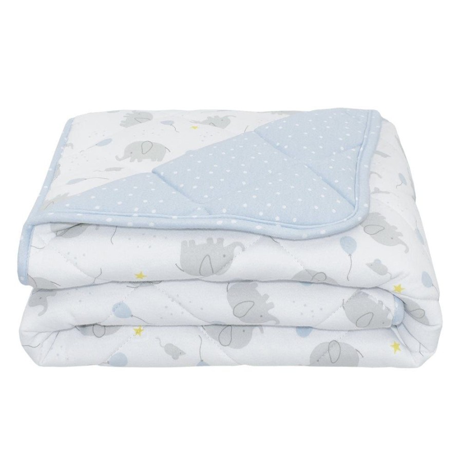 Shop Other Categories Living Textiles Bassinet & Cot Linen | Living Textiles Jersey Cot Comforter - Mason Mason/Confetti