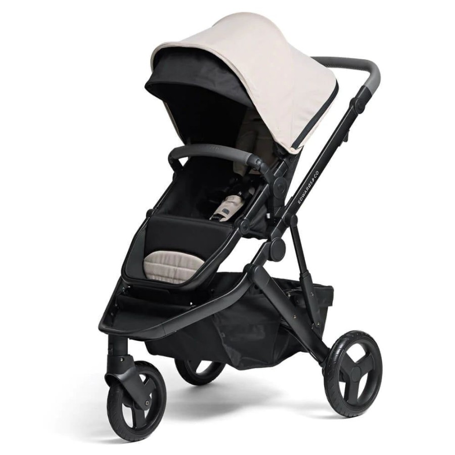 Prams & Strollers Edwards and Co | Edwards & Co Oscar M2 Pram ( ) + Free Stroller Board Valued At $199 Sand