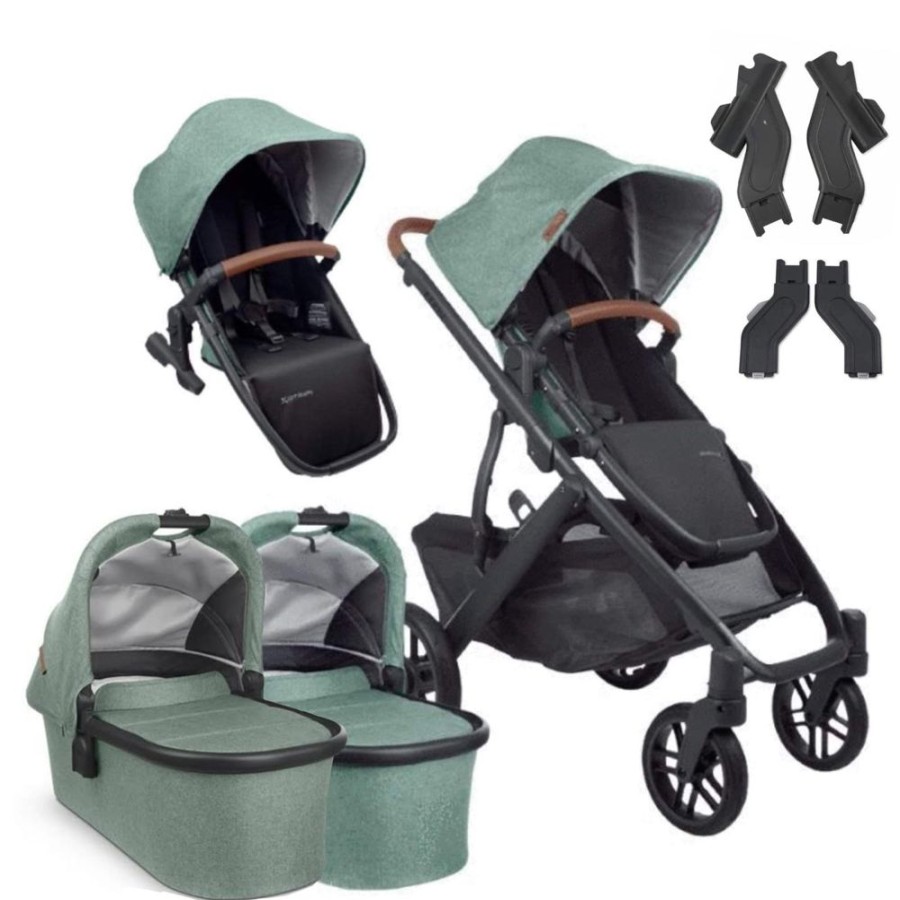 Prams & Strollers Uppababy | Uppababy Vista V2 Twin Pram Package ( ) Gwen