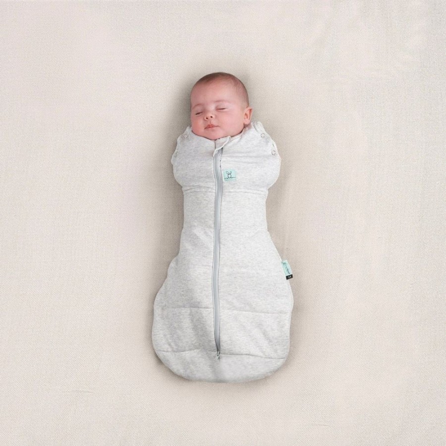 Shop Other Categories ErgoPouch Sleeping Bags & Suits | Ergopouch 2.5 Tog Swaddle Bag 3-6 Months Grey Marle